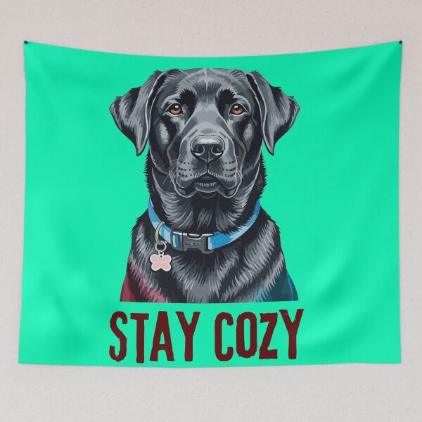 Artikelvorschau, Cute Labrador Retriever Stay Cozy Winter - Dog Lover Gift entworfen und verkauft von stormk10.