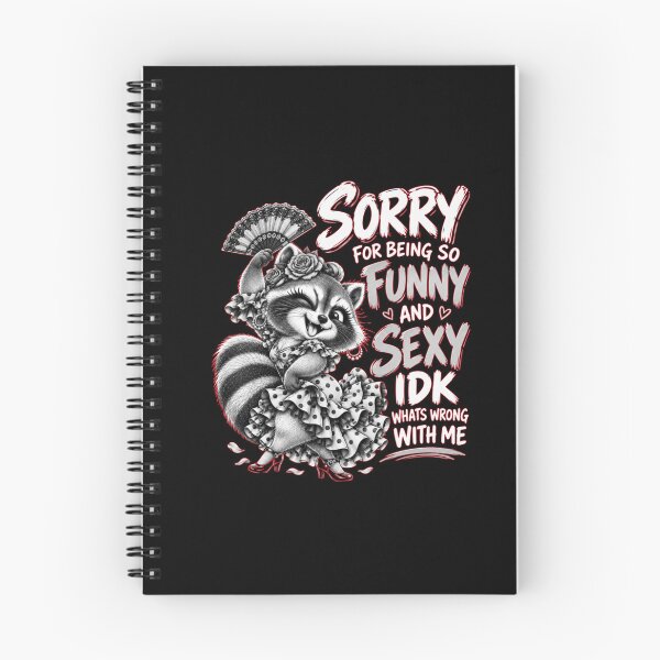 Item preview, Sorry for Being Funny Women's Raccoon Flamenco designed and sold by Creative-Sanc.