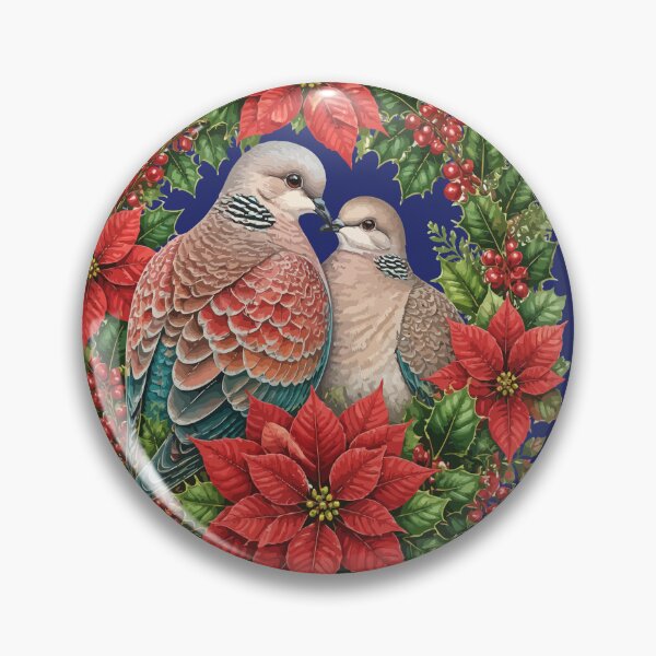 Item preview, Two Turtle-Doves and Poinsettia designed and sold by taiche.