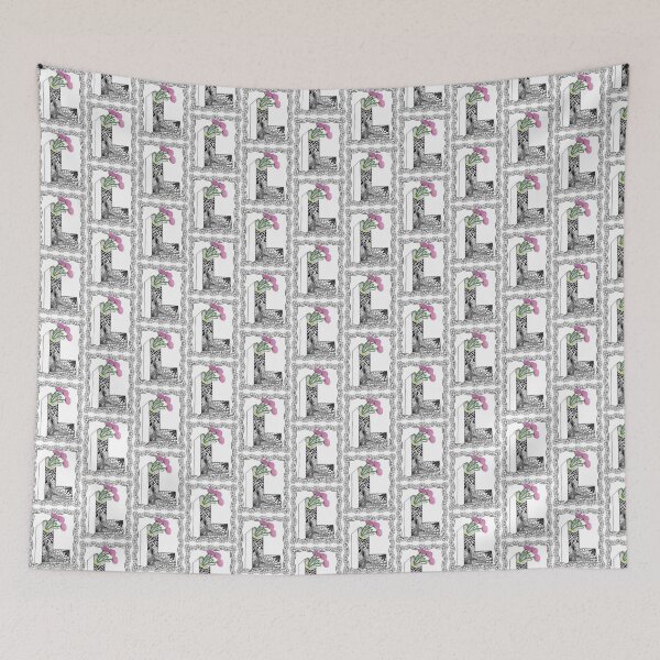 Item preview, Letter L - Illuminated Initial with Pink Flowers in Ornate Frame designed and sold by The Outlier Studio.