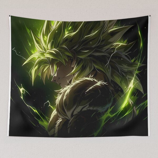 Item preview, Broly | Emerald Saiyan Warrior – Green Energy Anime Super Warrior Aesthetic designed and sold by Dyan4.