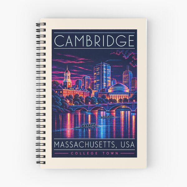 Item preview, Cambridge, Massachusetts, USA [Neon Illustration] designed and sold by elektronen.