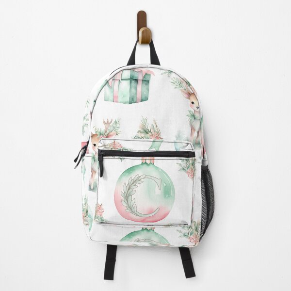 Artikelvorschau, C Monogramm Pastell Aquarell Weihnachtshirsche Schleifen Geschenke entworfen und verkauft von Feeling Artsy.