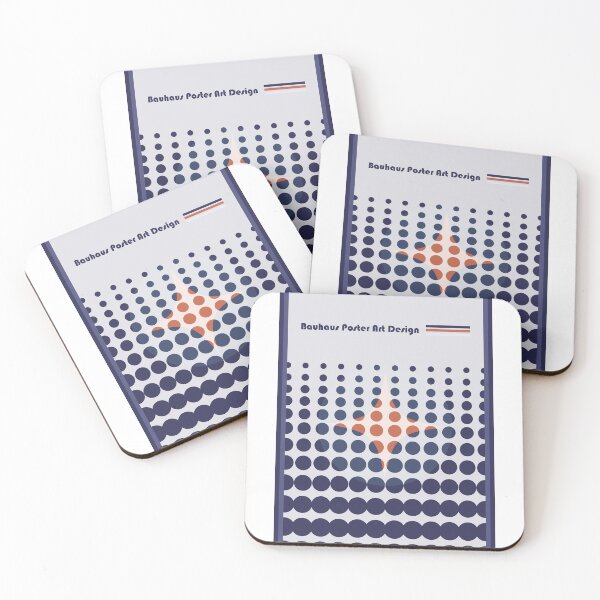 Item preview, blue dots geometric vintage  bauhaus posterart  designed and sold by Print_This_Out.