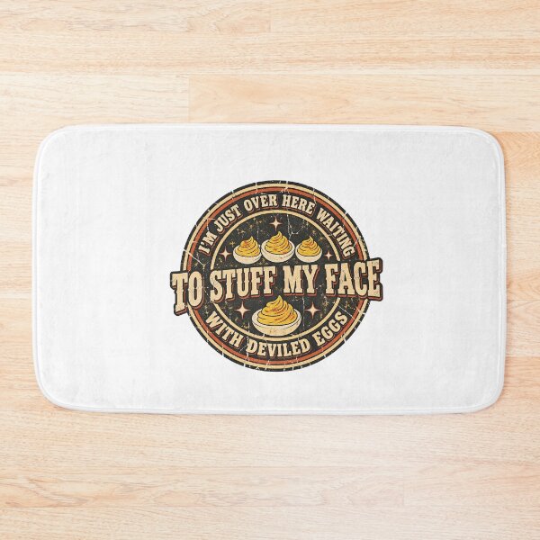 Item preview, I'm Just Over Here Waiting To Stuff My Face With Deviled Eggs Vintage Graphic designed and sold by dartoffofo⭐⭐⭐⭐⭐.