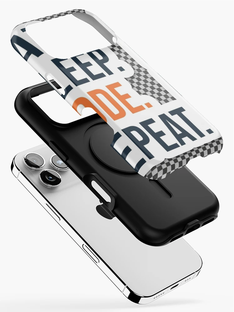 Thumbnail 2 of 4, iPhone Case, Eat Sleep Code Repeat - Programmer Developer Sticker designed and sold by Kushwaha18.