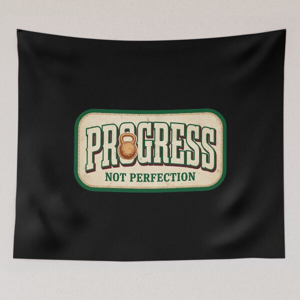 Item preview, Progress Not Perfection – Bodybuilding Gym Workout Design, Strength Training & Weightlifting, Muscle Building, Fitness Motivation, Heavy Lifting, Progressive Overload, Workout Progress, Gym Gift designed and sold by Typologystudios.