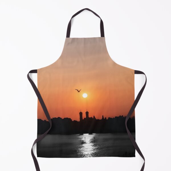 Item preview, Wave of freedom, Silhouette Skyline Sunset City, Sky, Bird, Nature, Evening, Moody Art designed and sold by WaveOfSoul.