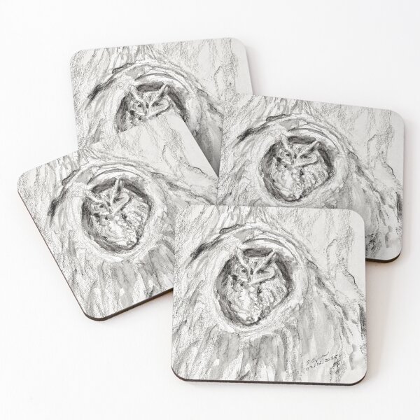 Item preview, Drawing of Eastern Screech Owl designed and sold by Birds of Inwood.