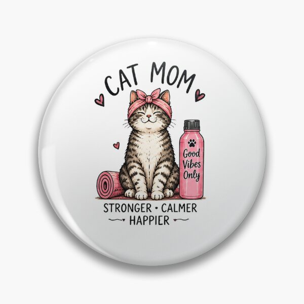 Item preview, Cat Mom Stronger,Calmer,Happier Design designed and sold by Zen & Whiskers.