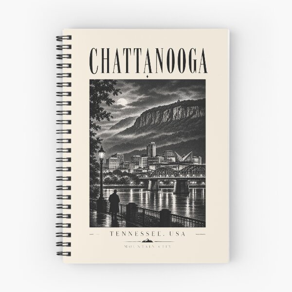 Artikelvorschau, Chattanooga, Tennessee, USA [Historische Illustration] entworfen und verkauft von elektronen.