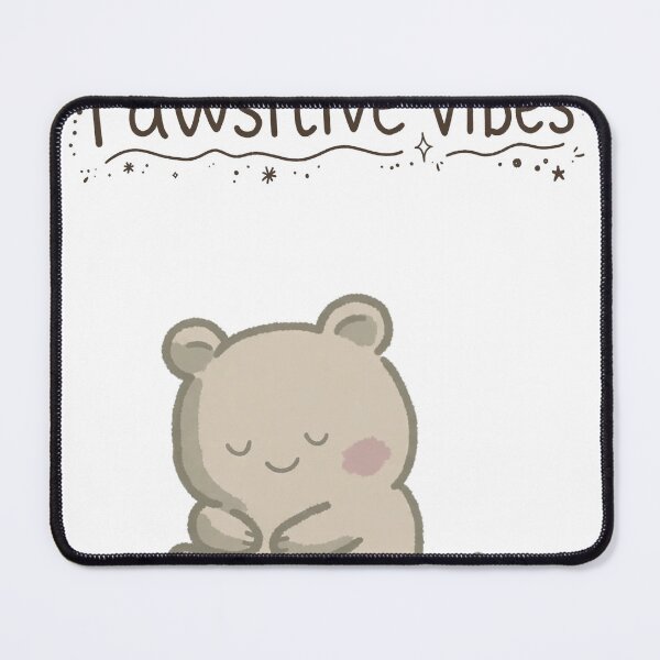 Item preview, Pawsitive Vibes Cute Bear with Daisy Hand Lettered designed and sold by FreshmanJ.