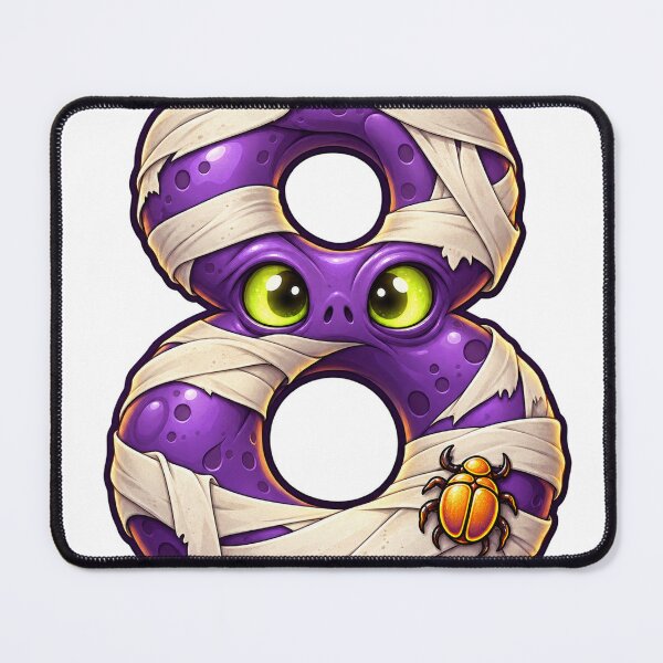 Item preview, Cute Spooky Halloween Number 8 - Mummy Monster designed and sold by The198X.