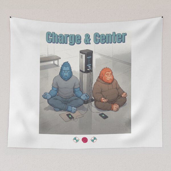 Item preview, Arte de meditación Zen divertido de Bigfoot: Carga y centro designed and sold by Whimsy Trail Co.