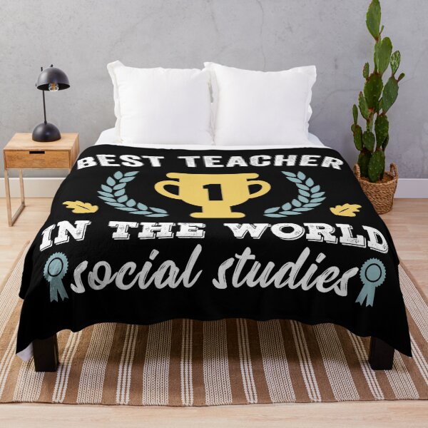 Item preview, Best Teacher in the World - Social Studies designed and sold by wingstar.