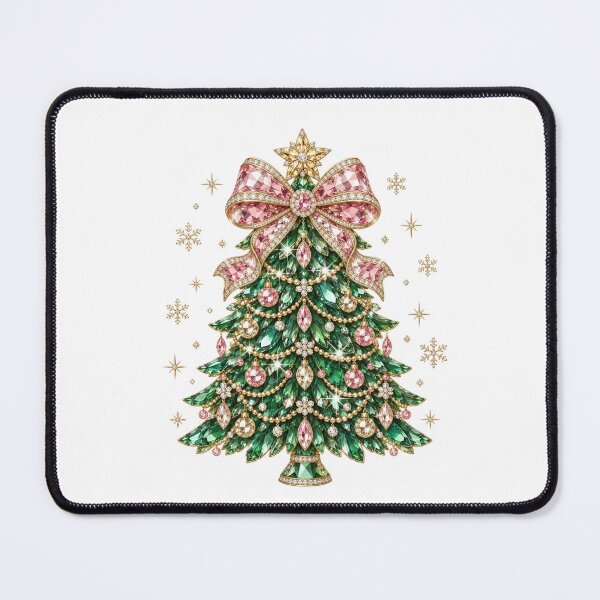 Item preview, Rhinestone Christmas Tree, Sparkly Christmas Aesthetic, Glam Holiday Illustration, Shimmering Xmas Tree, Festive Winter Gift designed and sold by Quiajia.