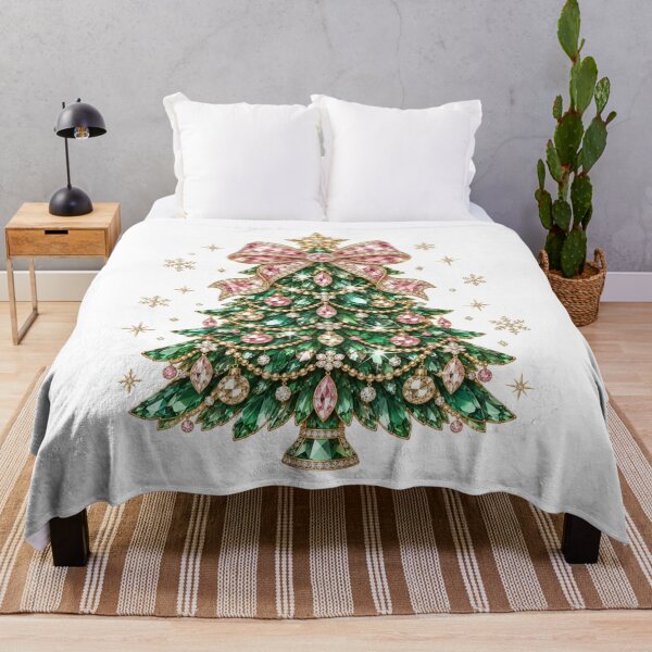 Artikelvorschau, Strassbesetzter Weihnachtsbaum, funkelnde Weihnachtsästhetik, glamouröse Weihnachtsillustration, schimmernder Weihnachtsbaum, festliches Wintergeschenk entworfen und verkauft von Quiajia.