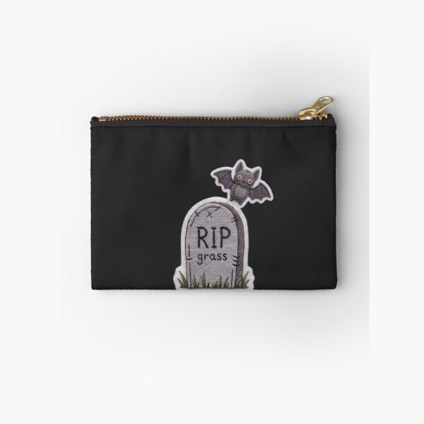 Item preview, Cute Felt Gravestone Bat Halloween Patch Art designed and sold by KPT Art & Design.