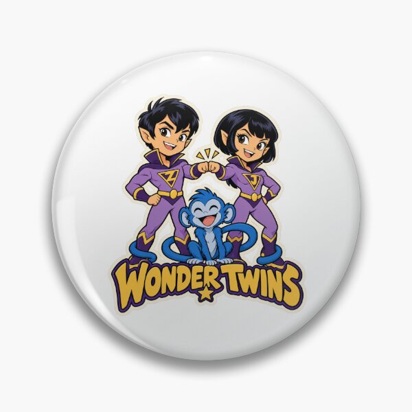 Item preview, Wonder Twins Zan Jayna and Gleek Cute Chibi Trio designed and sold by Witcrafters.