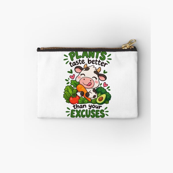 Item preview, Funny Vegan Cow - Plants Taste Better Than Your Excuses designed and sold by JrNergal.