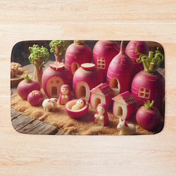 Item preview, Noche de los Rabanos Mexican Christmas Radish Carvings Scene designed and sold by Sybille-Yates.