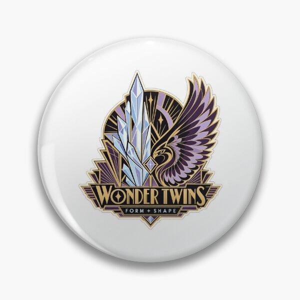 Item preview, Wonder Twins Ice and Wing Art Deco Emblem designed and sold by Witcrafters.