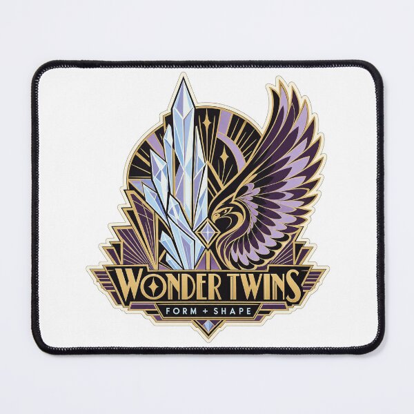 Item preview, Wonder Twins Ice and Wing Art Deco Emblem designed and sold by Witcrafters.