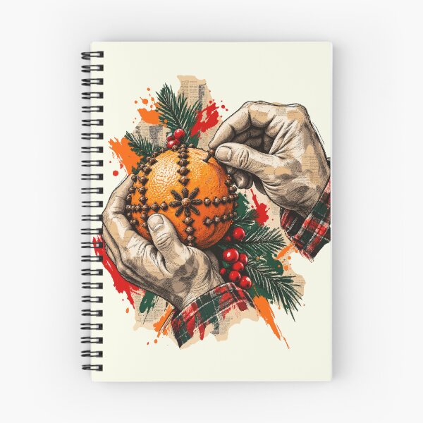 Item preview, Inserting Nails into a Christmas Orange designed and sold by Honu2025.