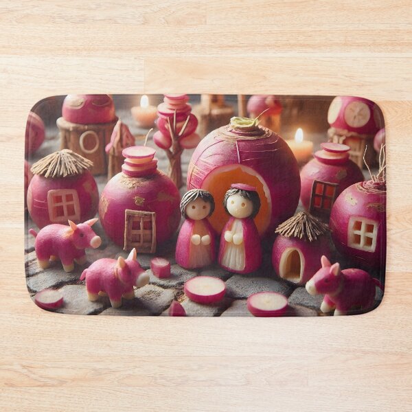 Item preview, Noche de los Rabanos Mexican Christmas Radish Carvings Scene designed and sold by Sybille-Yates.