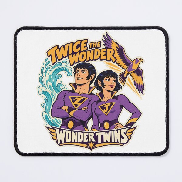 Item preview, Wonder Twins Twice the Wonder Risograph Duo designed and sold by Witcrafters.