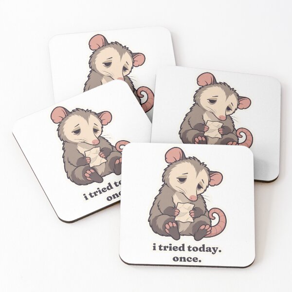 Item preview, Tired Possum I Tried Today Once Burnout Humor designed and sold by OuqCreations.