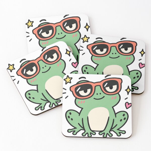 Item preview,  Cool Frog in Sunglasses Sticker designed and sold by Vision Crafted.