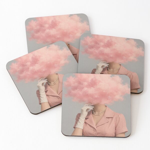Item preview, Vintage Pink Cloud Surreal Art Print  designed and sold by Blue  Robin.