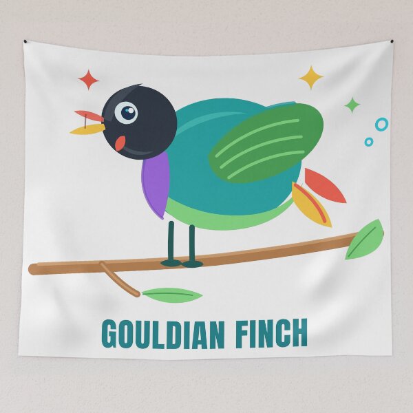 Item preview, Gouldian Finch — Rainbow Bird Lover Gift designed and sold by MIRAJIL.