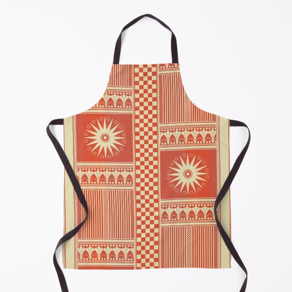 Item preview, Ancient Greek Pattern Print: Geometric Terracotta Tyranny designed and sold by FreiherrPK.
