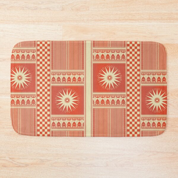 Item preview, Ancient Greek Pattern Print: Geometric Terracotta Tyranny designed and sold by FreiherrPK.