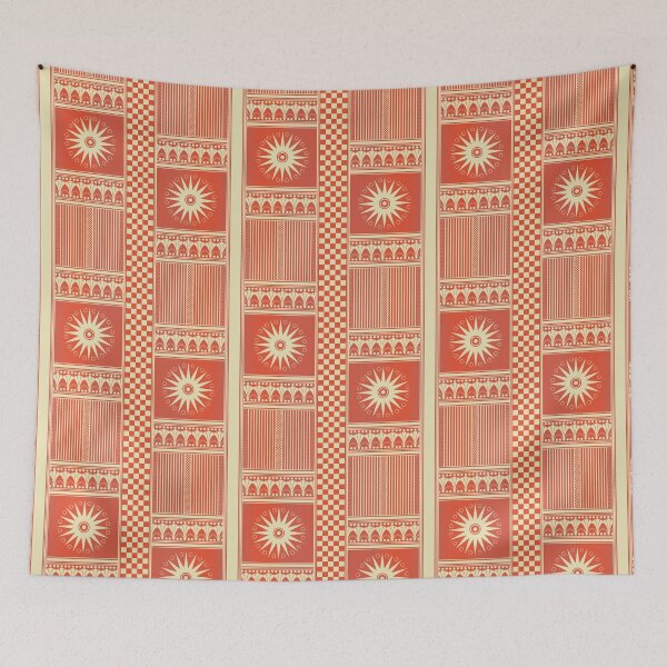 Item preview, Ancient Greek Pattern Print: Geometric Terracotta Tyranny designed and sold by FreiherrPK.