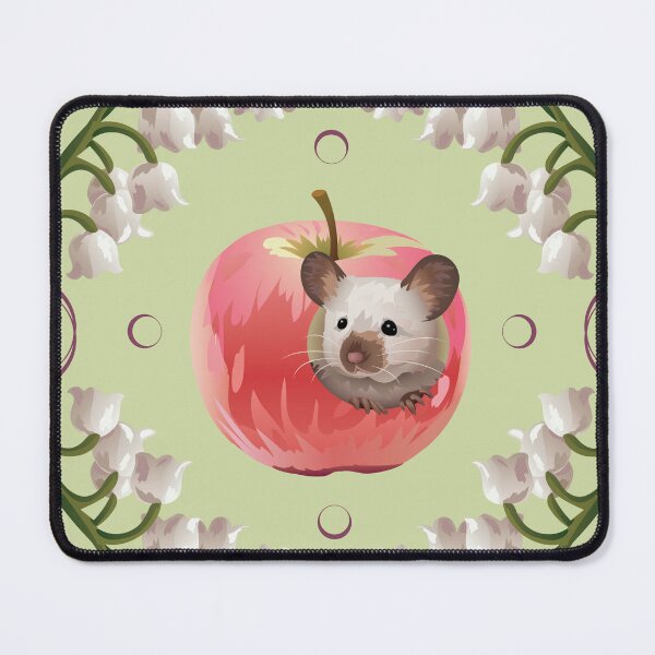 Item preview, mouse apple lily of the valley pattern designed and sold by itsafunkytown.