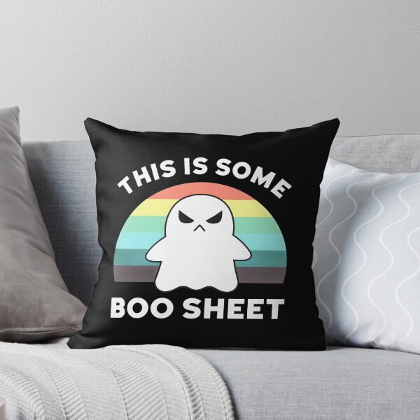 Item preview, Grumpy Ghost Boo Sheet Rainbow Pun Art designed and sold by OlyvieArt.