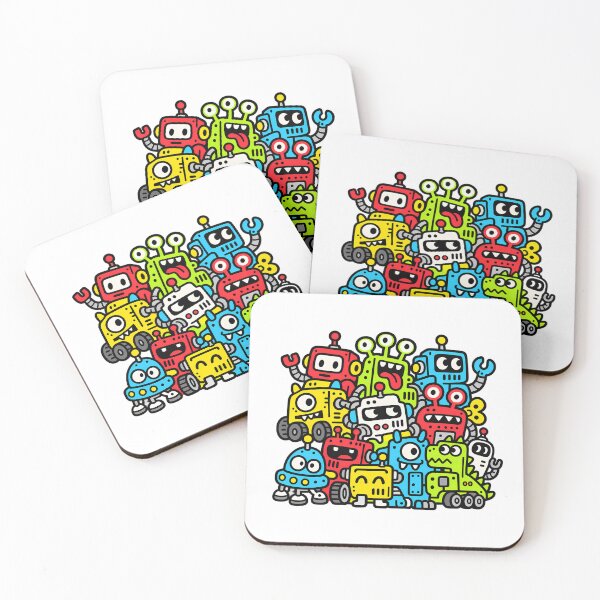 Item preview, Colorful Robot Creature Block Monster Crew designed and sold by Thai Vibe Studio.