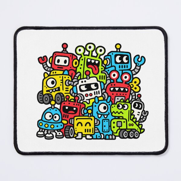 Item preview, Colorful Robot Creature Block Monster Crew designed and sold by Thai Vibe Studio.