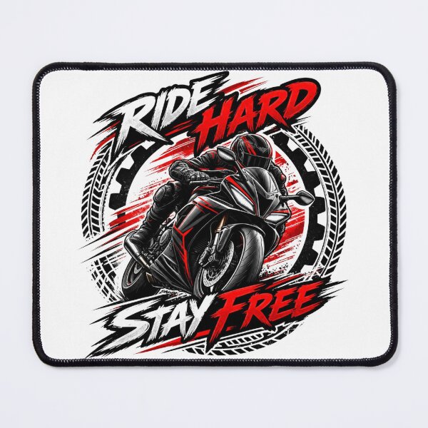 Item preview, Ride Hard Stay Free Sportbike Motorcycle Biker designed and sold by LOVADII.