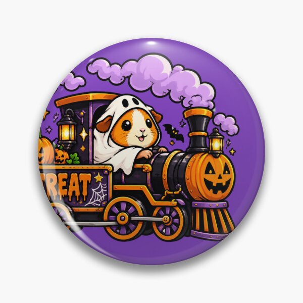 Item preview, Wheek or Treat – Guinea Pig Halloween Ghost Train designed and sold by Britishdelights.