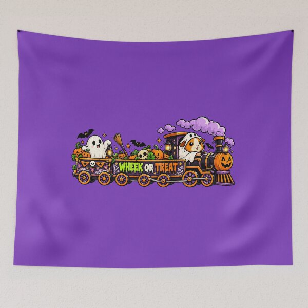 Item preview, Wheek or Treat – Guinea Pig Halloween Ghost Train designed and sold by Britishdelights.