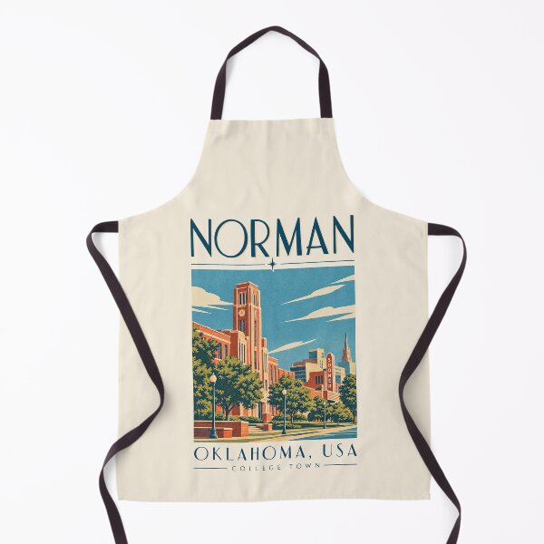 Aperçu de l'œuvre Norman, Oklahoma, États-Unis [Illustration d'affiche de voyage] créée et vendue par elektronen.