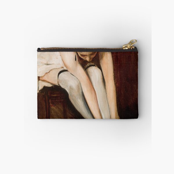Item preview, "The Shoe" (La scarpetta) female portrait still life painting print by Lino Selvatico designed and sold by Jéanpaul Ferro.