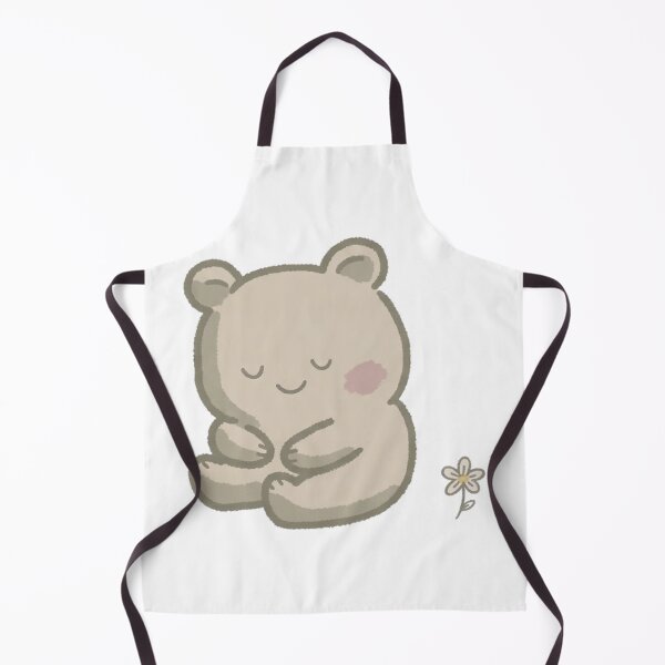 Item preview, Cute Sleepy Bear with Tiny Daisy Minimalist Cozy designed and sold by FreshmanJ.