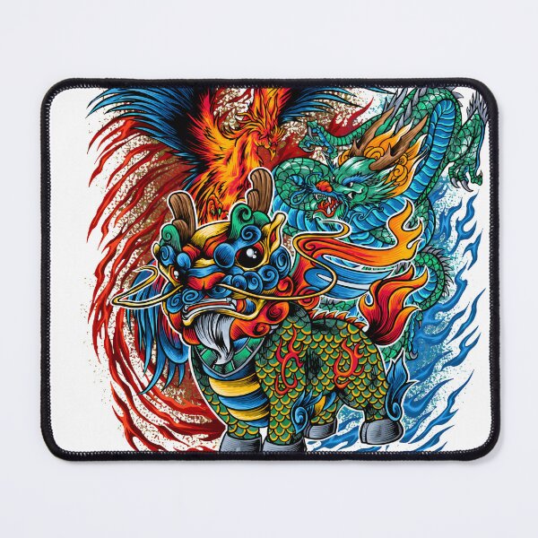 Item preview, Chinese dragon and phoenix mythology designed and sold by felixirissnow.