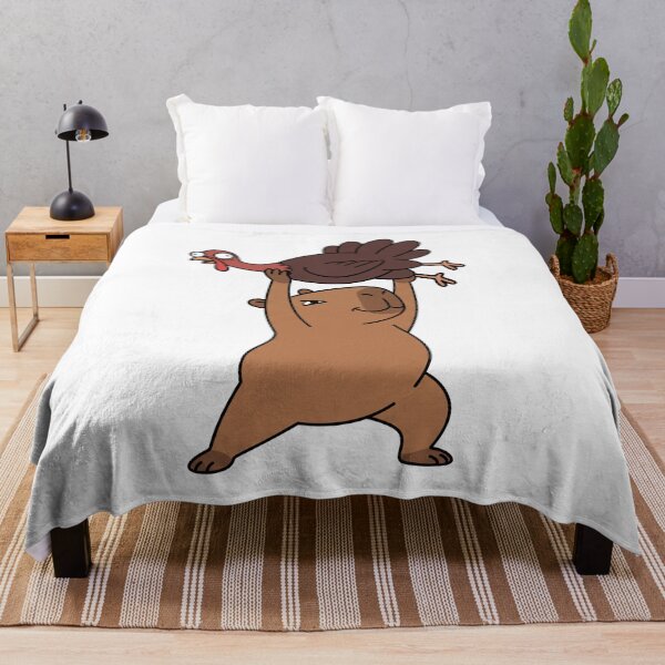 Item preview, Funny Thanksgiving Capybara with Turkey – Thanksgiving Humor designed and sold by Sir Capy B.