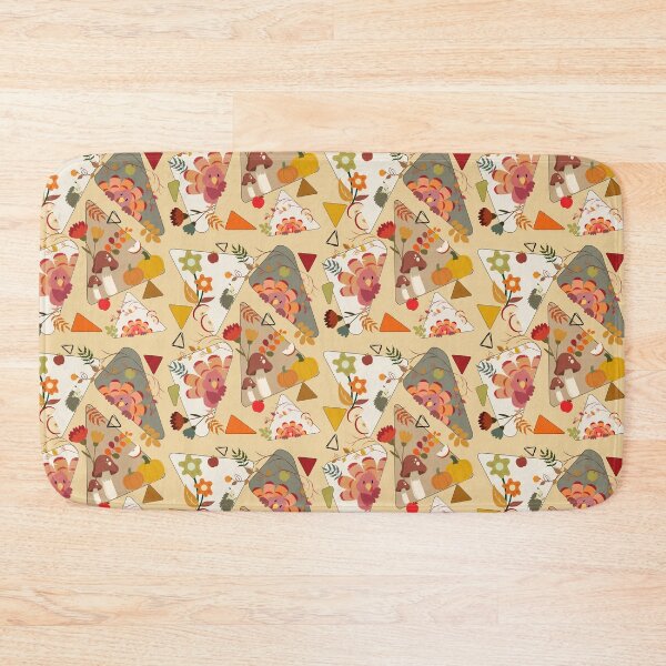Item preview, Thanksgiving Turkey Hiding Fall Garden Triangle Pattern designed and sold by Vibria Pattern Studio.